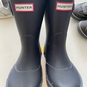 Toddler boy Hunter rain boots.